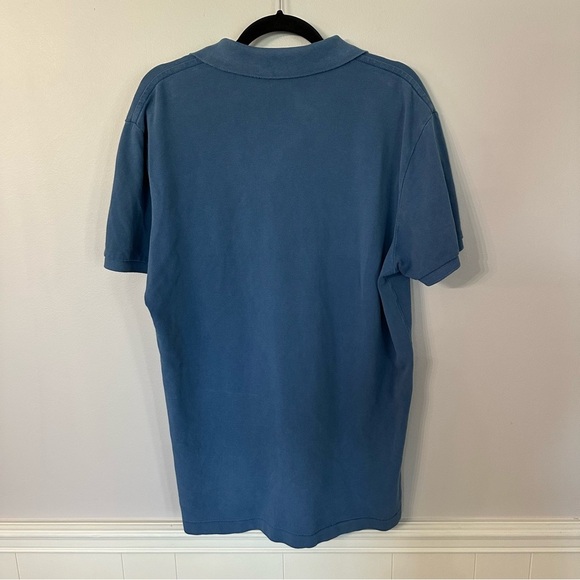 American Eagle Men’s Athletic Fit Blue Short Sleeve Buttoned Polo Size L GUC - Picture 8 of 8